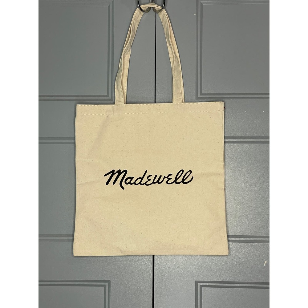 Madewell Do Well Canvas Tote Bag  Cream 15 X 15